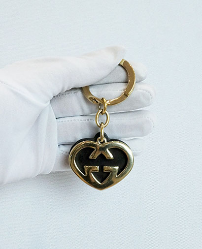 Gucci Heart Key Ring, front view
